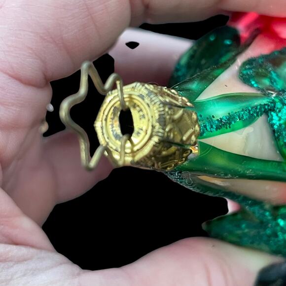 Inge Glass Ornament Fruit Cherries Germany Vintage Christmas Cherry READ - Picture 7 of 16